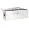 vidaXL Aufbewahrungsbox Silbern 70x31x27 cm Aluminium Produktbild-Vorschau 14