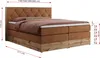 MKS MEBLE King Boxspringbett 200x200 mit Bettkasten Eiche, Produktbild-Vorschau 6