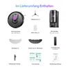 A collage of various accessories and components for a robot vacuum cleaner, presented on a white background. Produktbild-Vorschau