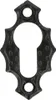 Schlüsselrosette schmiedeeiserner Look Schwarz matt Produktbild-Vorschau 1