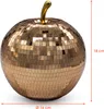 Pomme disco en verre LED 16 cm - bronze - fruit décoratif Voir les images du produit 2
