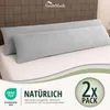 set di 2 copricuscini 100% cotone 40x145 cm grigio argento Anteprima dell’immagine prodotto 6