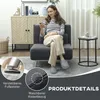 HOMCOM-Schlafsessel-Samtimitat(100% Polyester), Stahl-75L x Produktbild-Vorschau 8