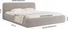 FEDVE Polsterbett Herat aus Bouclé-Stoff 200x200 cm, Braun Produktbild-Vorschau 8