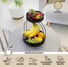 eluno Porte-objets à 2 étages avec porte-banane, corbeille Voir les images du produit 4