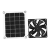 A solar panel and a fan are shown side-by-side on a white background. Náhľad obrázku produktu
