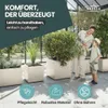 2er Set Pflanzkübel „Millennium“ 39x39x39 cm - Creme Weiß - Produktbild-Vorschau 8
