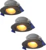hoftronic LED Einbaustrahler 4W 345lm 2700K GU10 Schwarz Produktbild-Vorschau 1