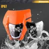 Maska s LED světlometem pro motocykly, oranžová, s Náhled obrázku produktu 9