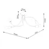Lustr LEVAR černý 4xE27 15W ocel 32x47x75cm Sollux Lighting Náhled obrázku produktu 5