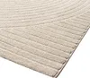 Teppich Wohnzimmer hell weich Linien- und Bogenmuster beige Produktbild-Vorschau 2