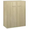 vidaXL Kredens dąb sonoma 60x30x75 cm materiał Podgląd zdjęcia produktu 2