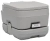 vidaXL Tragbare Campingtoilette Grau 10 + 10 L Produktbild-Vorschau 8
