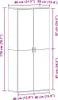 vidaXL Schuhschrank mit Regal Weiß 80 x 39 x 178 cm Produktbild-Vorschau 8