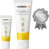 Two tubes of Medela PureLan Lanolin cream and a silver award badge. Náhled obrázku produktu