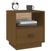 vidaXL Nachttisch Honigbraun 40x34x45 cm Massivholz Kiefer Produktbild-Vorschau 3