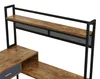 okwish L-vormig bureau met lades en metalen achterwand, Productafbeelding-voorbeeld 6
