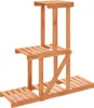 vidaXL Portafiori 81x25x75,5 cm in legno massiccio di abete Anteprima dell’immagine prodotto 1