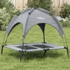 vidaXL Chaise longue pour chien avec toit Anthracite Tissu Voir les images du produit 2