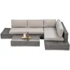 BEAUTYSOFA | FIRENZE Gartenlounge Ecksofa Dunkelgrau – Produktbild-Vorschau 8