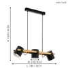 Suspension, 3 x E27/60W, HORNWOOD Voir les images du produit 10
