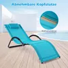 COSTWAY, transat pour sauna avec coussin de tête amovible, Voir les images du produit 5