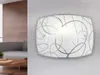 Dimmbare LED Wandleuchte aus weißem Dekorglas mit dezenten Produktbild-Vorschau 1