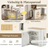 Tavolo da pranzo allungabile Flieks con mobile contenitore, Anteprima dell’immagine prodotto 5
