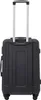 The back of a black suitcase with a silver telescopic handle extended. Podgląd zdjęcia produktu