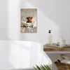 Wanddeko 20x30 cm - BadezimmerSchottisches Hochlandrind Produktbild-Vorschau 2