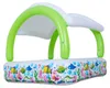 Aufblasbares Kinderbecken mit Abdeckung 143x143x123cm Produktbild-Vorschau 17