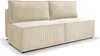 A beige corduroy sofa shown from the front-left. Podgląd zdjęcia produktu
