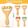 4-teiliges Holz-Massagegerät,Massageset aus Massivholz im Produktbild-Vorschau 2