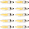 Sada 10 ks žiaroviek E12 3 W s vláknom pre lustre, teplá Náhľad obrázku produktu 3