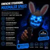 Horror Hase LED Grusel Maske - wie aus Purge steuerbar, Produktbild-Vorschau 3