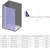 AQUABATOS Duschwand 95 x 187 cm Duschabtrennung Walk-In aus Produktbild-Vorschau 2
