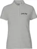 Huuraa Damen Polo Shirt Little Boy Schriftzug L Sport Grey Produktbild-Vorschau 1