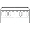 The Living Store Kopfteil Metall Schwarz 160 cm Produktbild-Vorschau 5