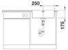 Spüle Blanco SUPRA 500-IF/A 54 x 50 cm edelstahl 526354 Produktbild-Vorschau 3