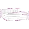 vidaXL Postel Boxspring s matrací Tmavě šedá 200x200 cm Náhled obrázku produktu 6