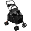 Hundebuggy Faltbar Jogger Katzenbuggy mit Netzfenstern Produktbild-Vorschau 5