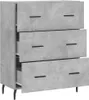 The Living Store Sideboard Betongrau 69,5x34x90 cm Produktbild-Vorschau 6