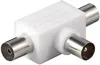 Goobay Koax-T-Adapter: doppelte Koax-Buchse > Produktbild-Vorschau 1
