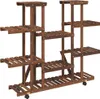 vidaXL Stojan na květiny s kolečky 110x25x115 cm z Náhled obrázku produktu 6