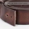 Pánský opasek z pravé kůže o šířce 4 cm - kožený opasek k Náhled obrázku produktu 8