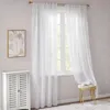 2er Set Sheer Voile Vorhang mit Ösen Transparente Gardine Produktbild-Vorschau 4
