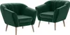 MEBLINI Sofa Sessel für Wohnzimmer 2er Set - Mini Lounge Produktbild-Vorschau 1