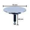 Ventilkegel Drehknopf Badwannensiphon Ablaufstopfen Siphon Produktbild-Vorschau 2