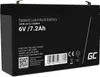 Green Cell® AGM 6V 7,2Ah Akku VRLA Blei-Batterie Bleiakku Produktbild-Vorschau 1