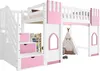 Merax Etagenbett Hochbett 90x200 cm, mit Stauraumtreppe und Produktbild-Vorschau 6